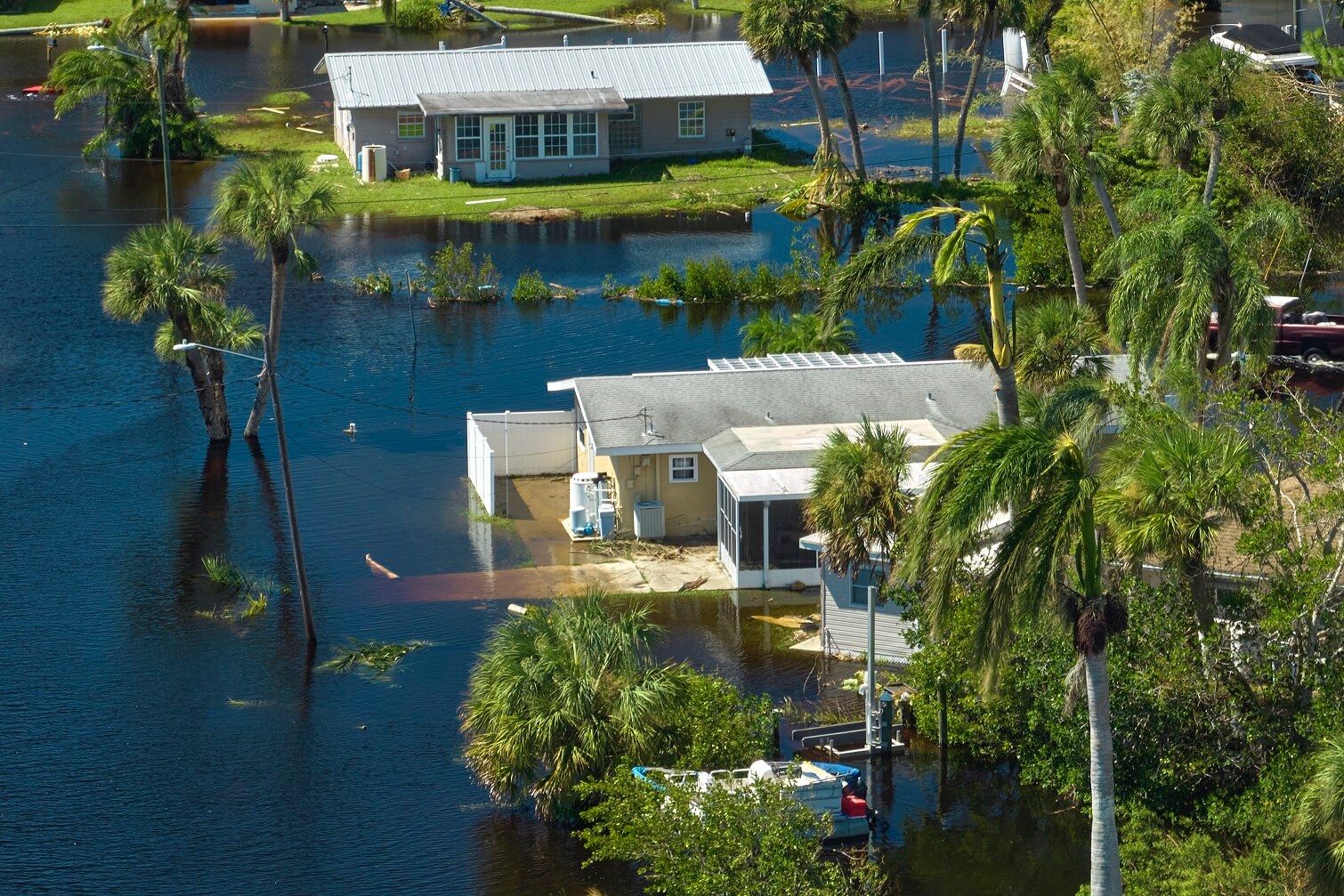 Flooded properties in Florida